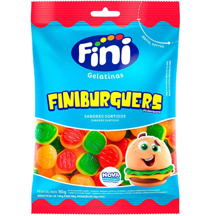 FINI GELATINA HAMBURGUER 90GMR