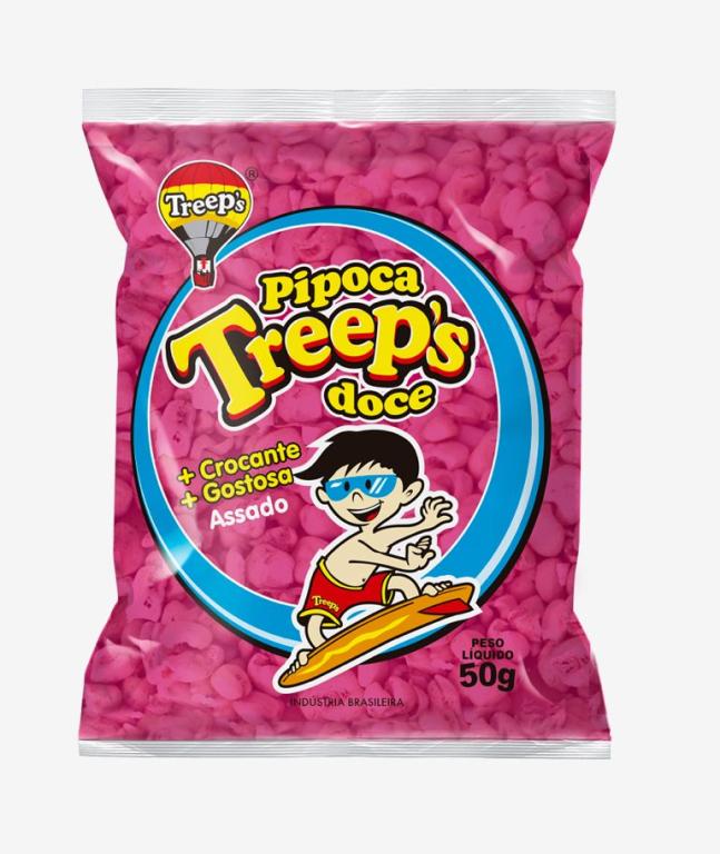 TREEPS PIPOCA DOCE 10X60G