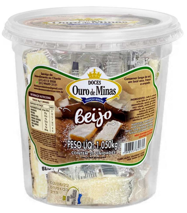 POTE BEIJO OURO DE MINAS 1,050KG C/21