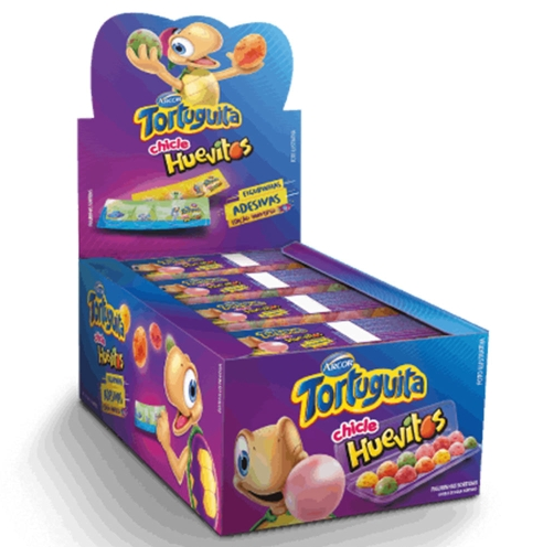 CHICLE HUEVITOS TORTUGUITA 12X25GR