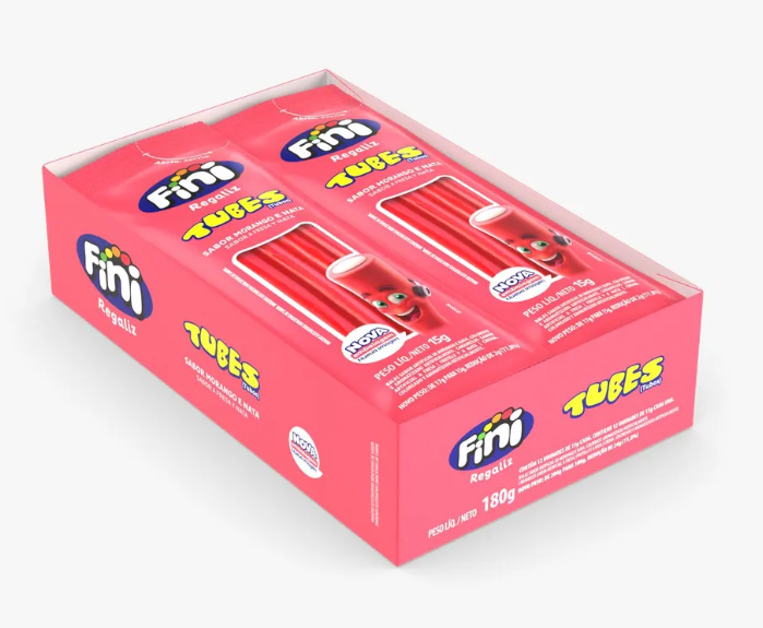 FINI TUBES MORANGO 12X15G