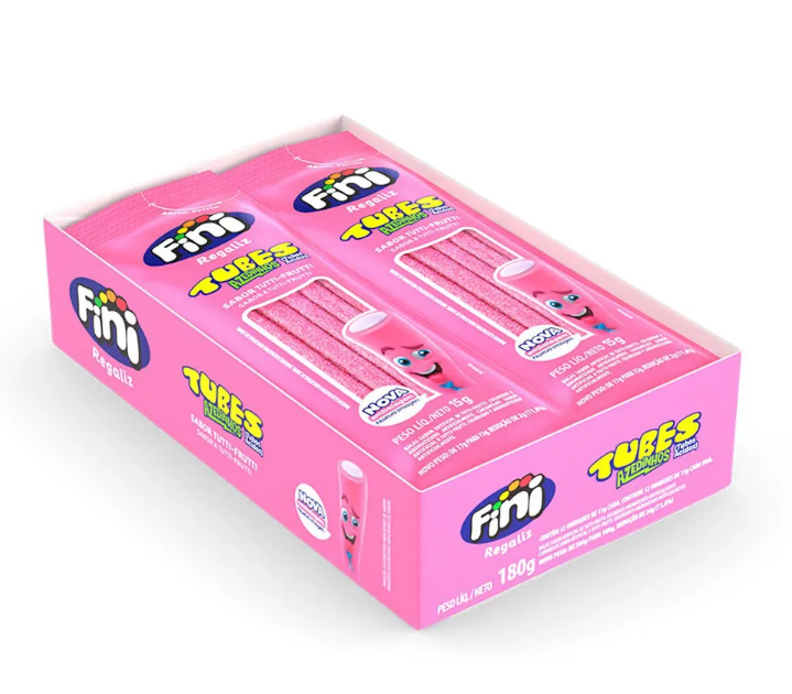 FINI TUBES TUTTI FRUTTI AZEDINHA 12X15G