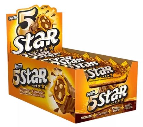 CHOC LACTA 5 STAR 18X40G