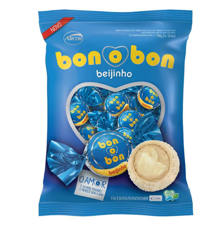 BOMBOM ARCOR  BONOBON BEIJINHO 750G (50)