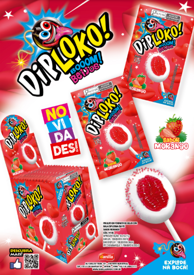 DIP LOKO BOOOM BEIJOS 15X11G