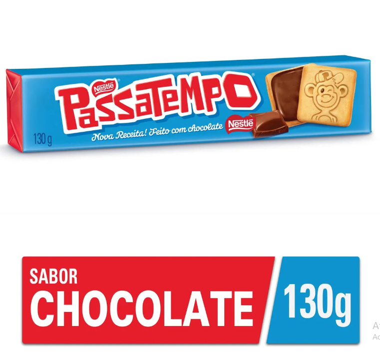 BISC. RECH. NESTLE PASSATEMPO CHOCOLATE 130G
