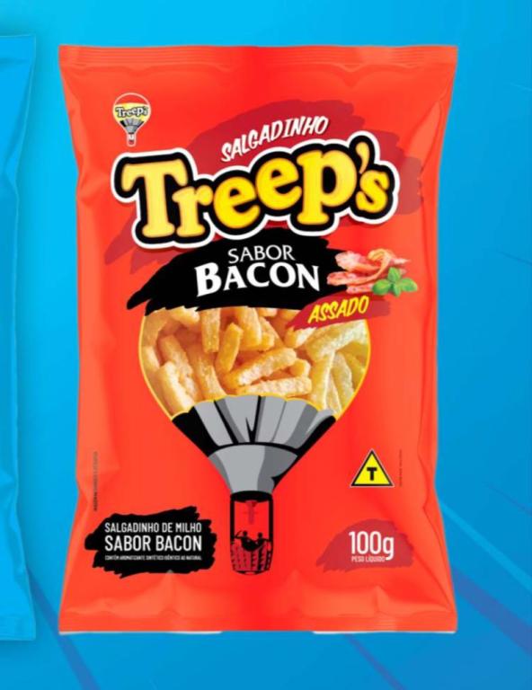 TREEPS SALGADINHO BACON 10X100G