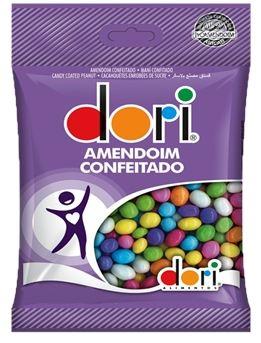 AMENDOIM COLORIDO DORI CONF. 150G
