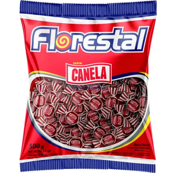 BALA BOLINHA CANELA FLORESTAL 500G (100)