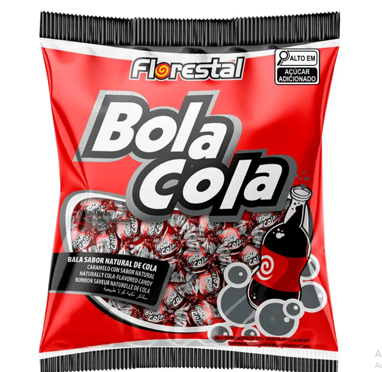 BALA BOLINHA COLA FLORESTAL 500G (100)