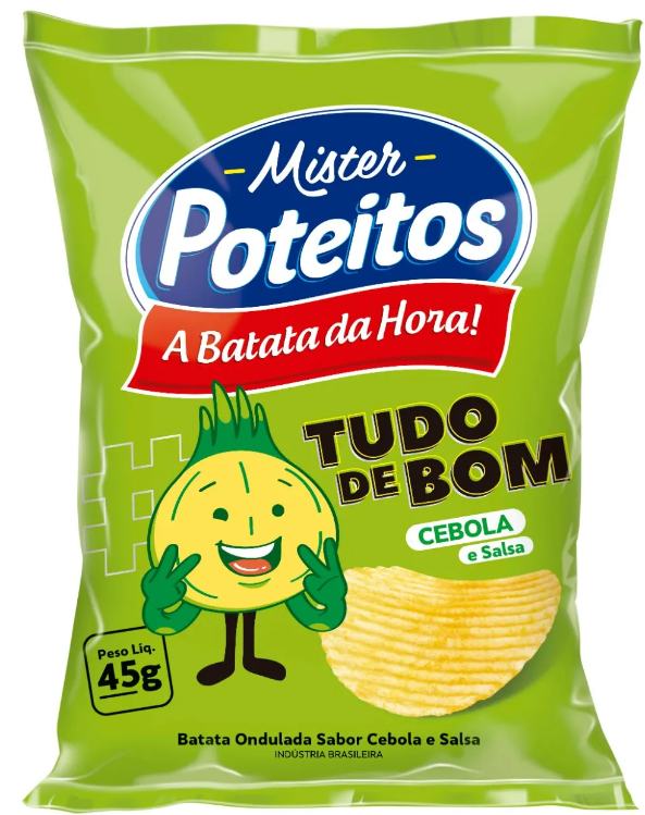 BATATA MT POTEITOS CEBOLA E SALSA 45G