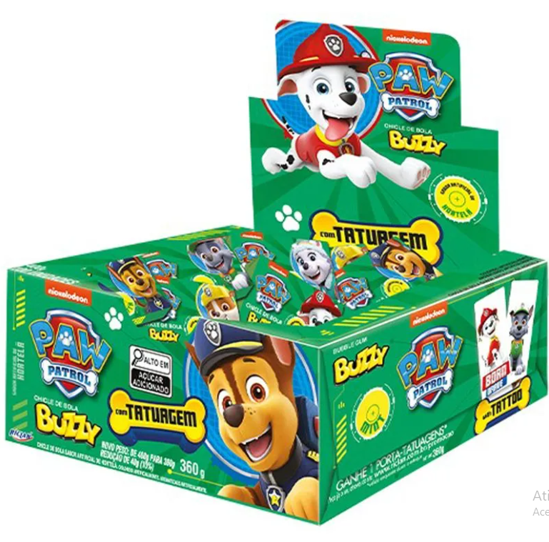 CHICLE BUZZY PATRULHA CANINA HORTELA 90UN