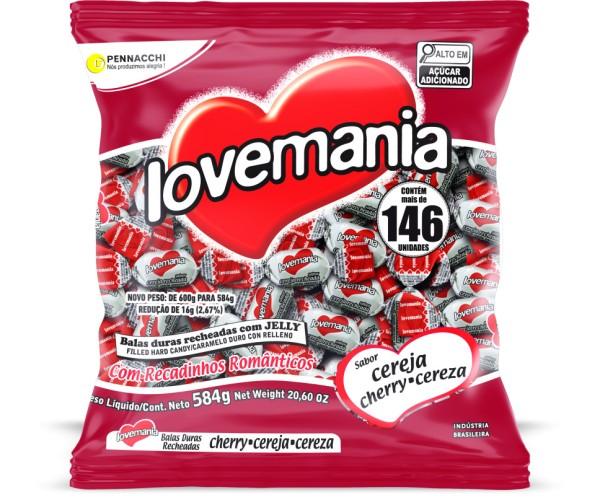 BALA LOVEMANIA CEREJA 500G (125)