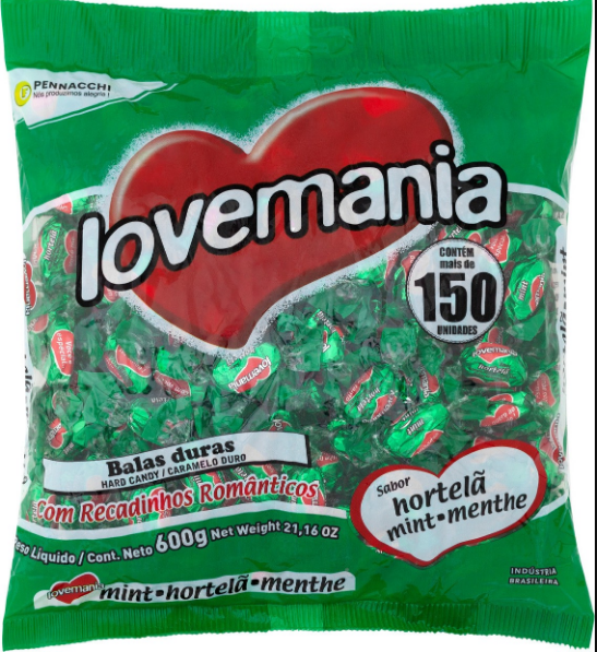 BALA LOVEMANIA HORTELA 500G (125)