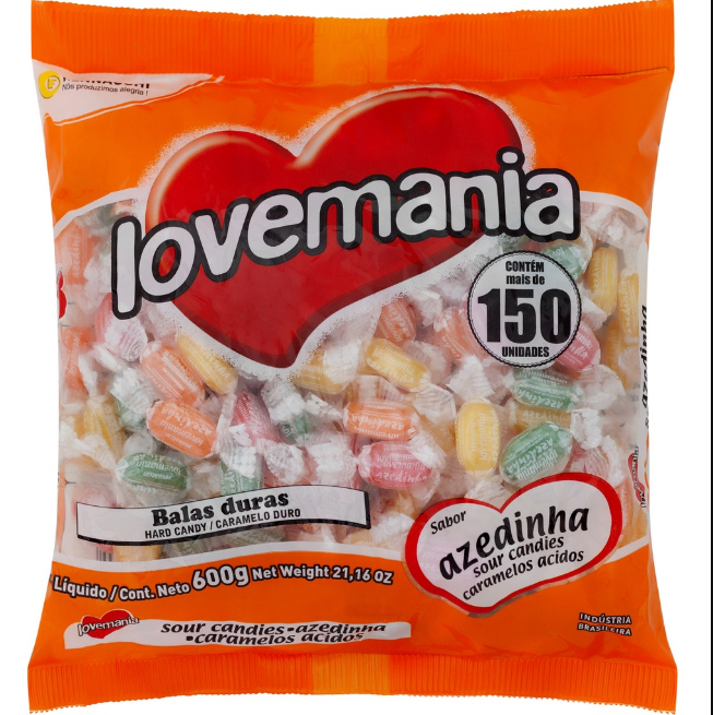 BALA LOVEMANIA AZEDINHA 500G (125)