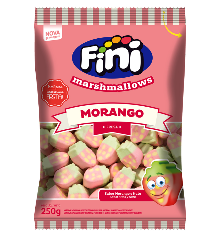 FINI MARSH. MORANGO 250G