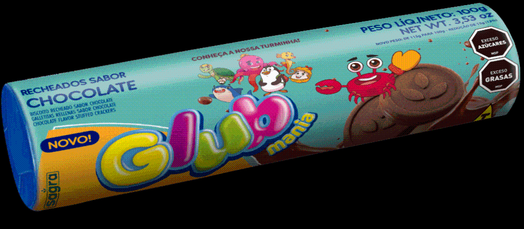 BISC. RECH. CHOCOLATE GLUB 100G