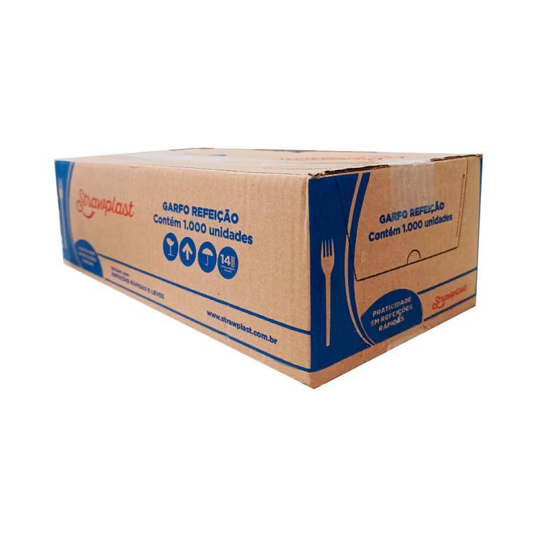 GARFO REFEICAO BRANCO GRANEL STRAWPLAST CX/1000