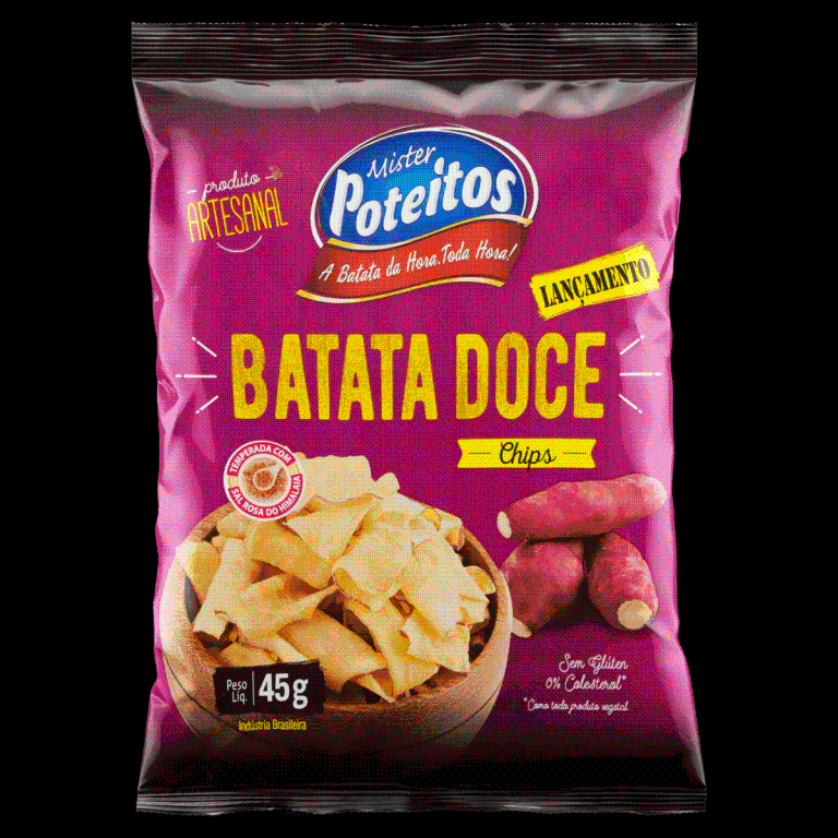 BATATA DOCE CHIPS MT POTEITOS 45G