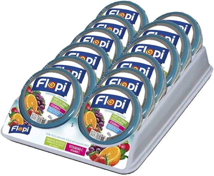 BALA FLOPI SEM ACUCAR FRUIT MIX FLORESTAL 12X40G