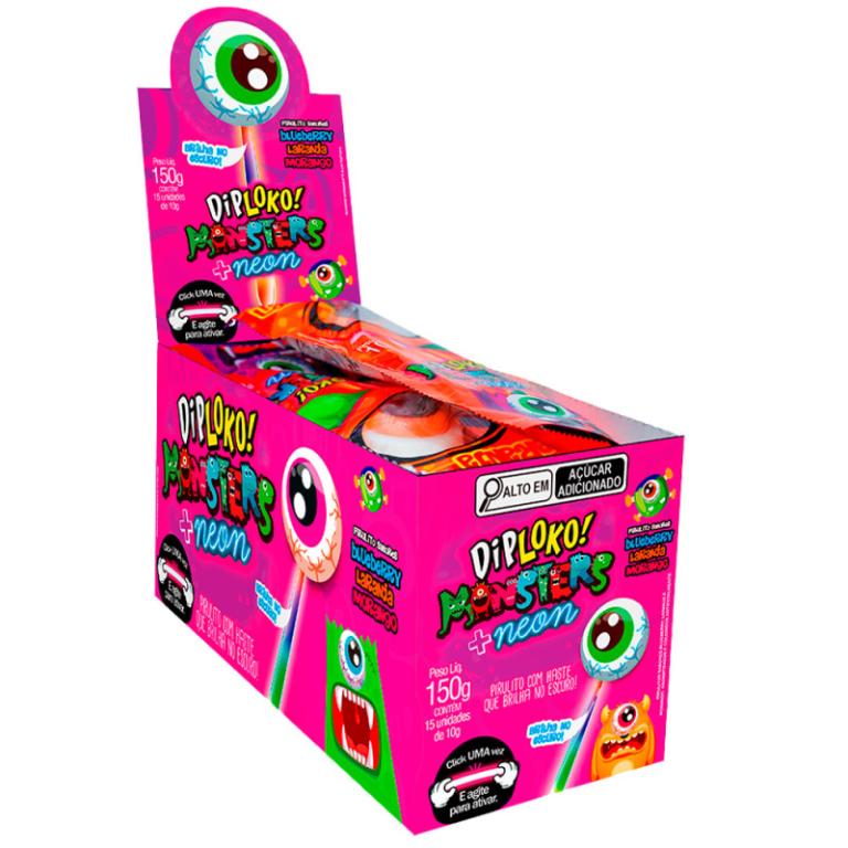 DIP LOKO NEON MONSTER OLHO 15X10G