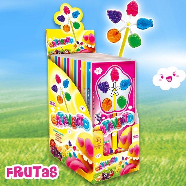 PIRULITO CATAVENTO FRUTAS DANILLA 12X12G