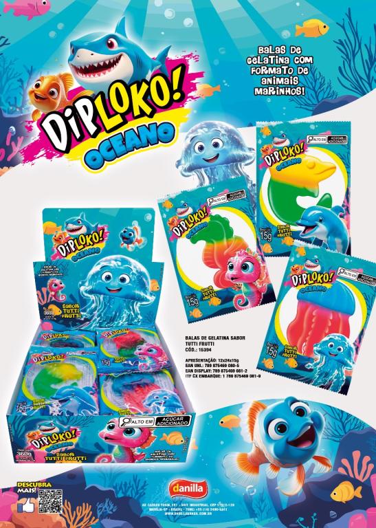 DIP LOKO OCEANO GUMMY DANILLA 24X15G