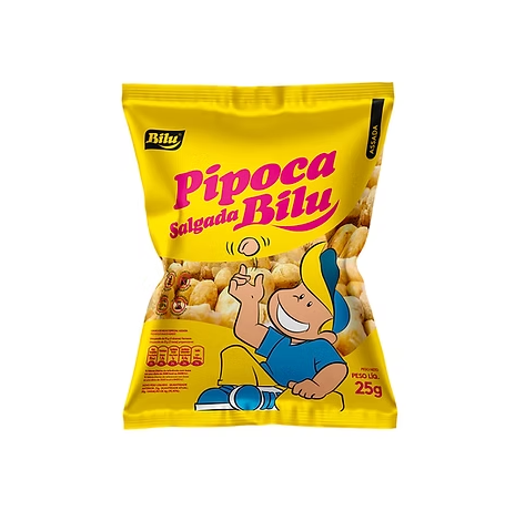 PIPOCA SALGADA BILU 25X25G