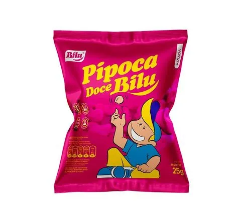 PIPOCA DOCE BILU 25X25G