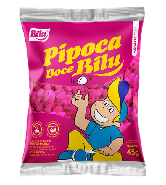 PIPOCA DOCE BILU 10X45G