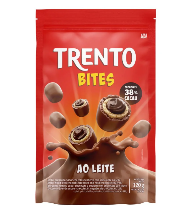 TRENTO BITES AO LEITE STAND UP POUCH 120G