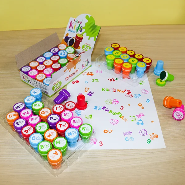 KIT CARIMBO COLORIDO NYKON C/ 24 PECAS