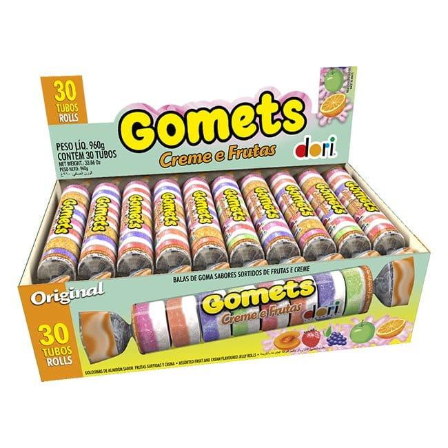 GOMETS GOMA TUBO CREME FRUTAS DORI 30X32G