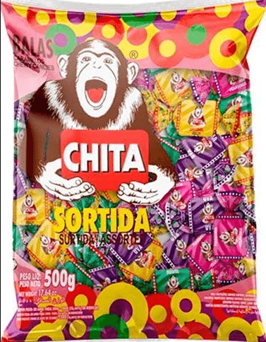 BALA MASTIGAVEL CHITA SORTIDA 500G