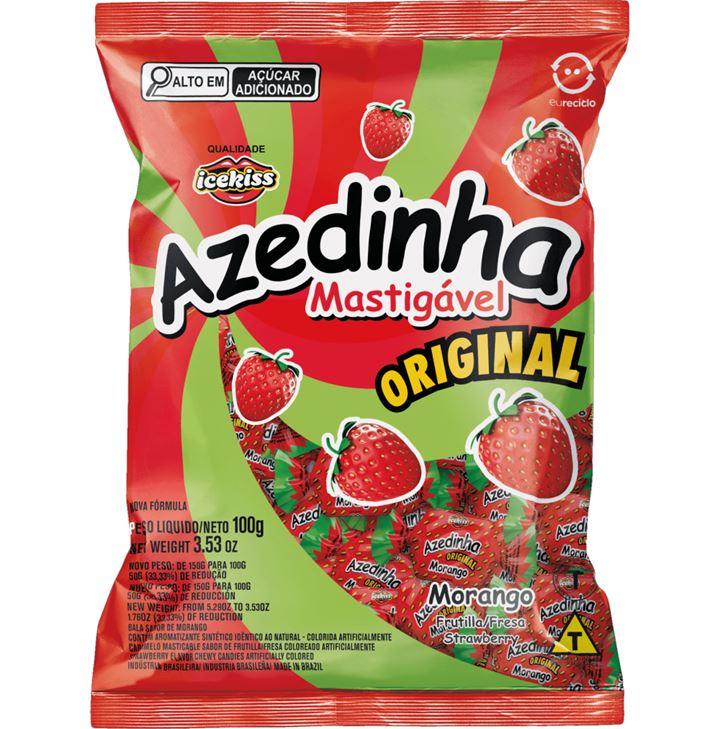 BALA MASTIGAVEL SM AZEDINHA ICEKISS MORANGO 100G