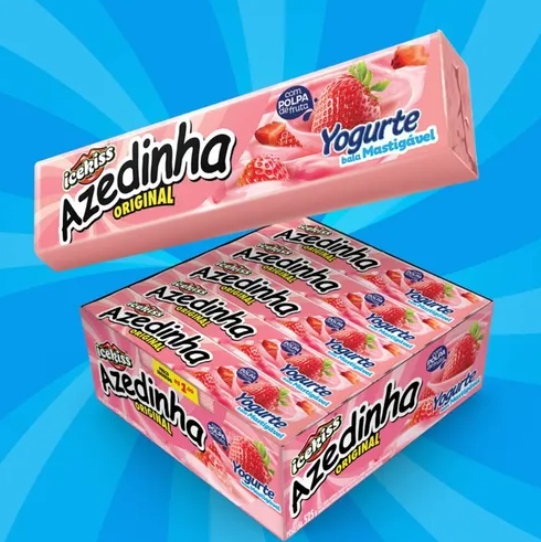 DROPS MASTIGAVEL AZEDINHA IOGURTE DE MORANGO ICEKISS 525G C/15