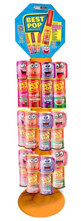 PIRULITO BEST POP SORTIDO TORRE 30X15G