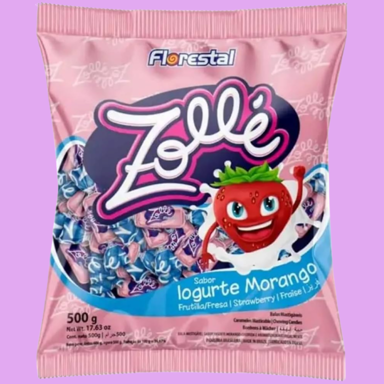 BALA MASTIGAVEL FLORESTAL  ZOLLE IOGURTE 500G (100)
