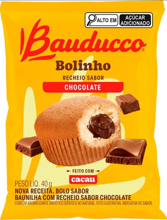 BOLINHO BAUNILHA C/CHOC BAUDUCCO 40 GR
