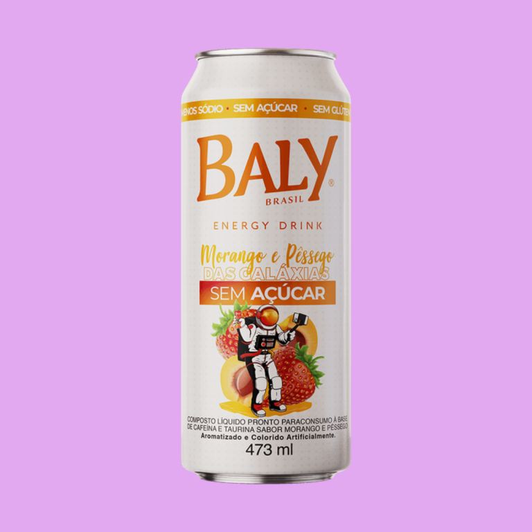 BALY LATAO MORANGO E PESSEGO SEM AÇUCAR  473ML