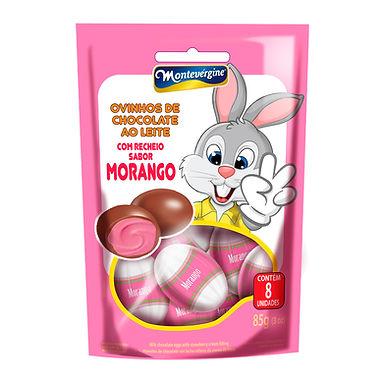 MONTEVERGINE OVINHOS CHOCOLATE RECHEIO SABOR MORANGO 85G