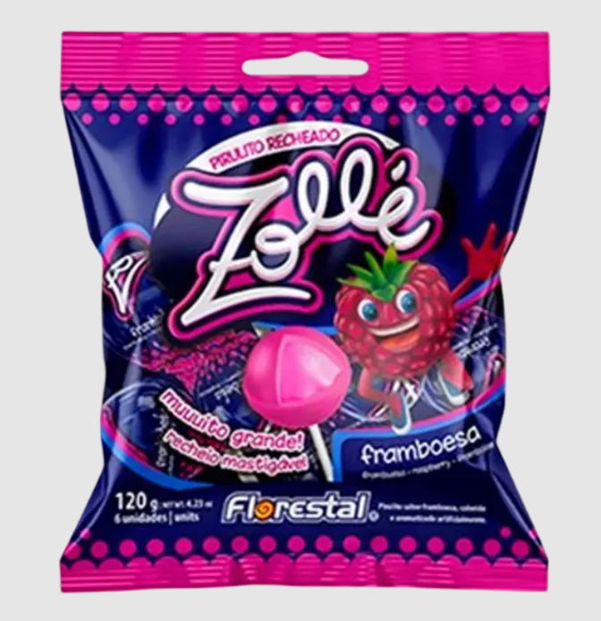 PIRULITO ZOLLE FRAMBOESA FLORESTAL SM 120G