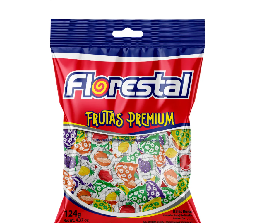 BALA FRUTAS PREMIUM FLORESTAL SM 124G