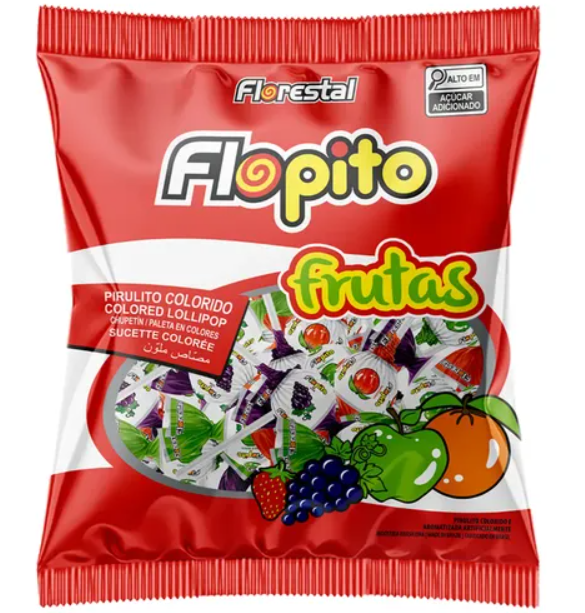 PIRULITO FLOPITO FRUTAS FLORESTAL SM 120G