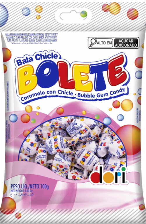 BALA BOLETE TUTTI FRUTTI DORI SM 100G