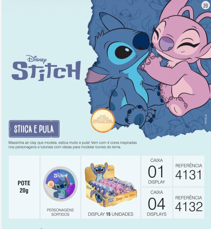 MASSINHA GELELE STICA E PULA STITCH 15X20G