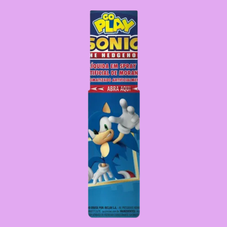 BALA LIQUIDA SPRAY GOPLAY SONIC MORANGO 25ML