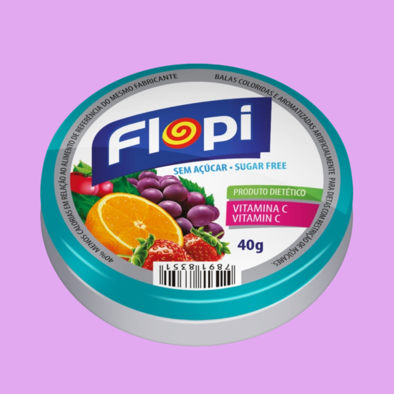 BALA FLOPI SEM ACUCAR FRUIT MIX FLORESTAL 40G