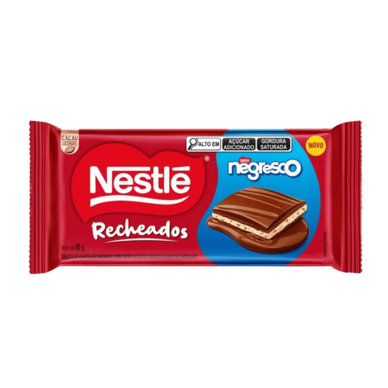 CHOC. BARRA RECHEADA NESTLE NEGRESCO 90G