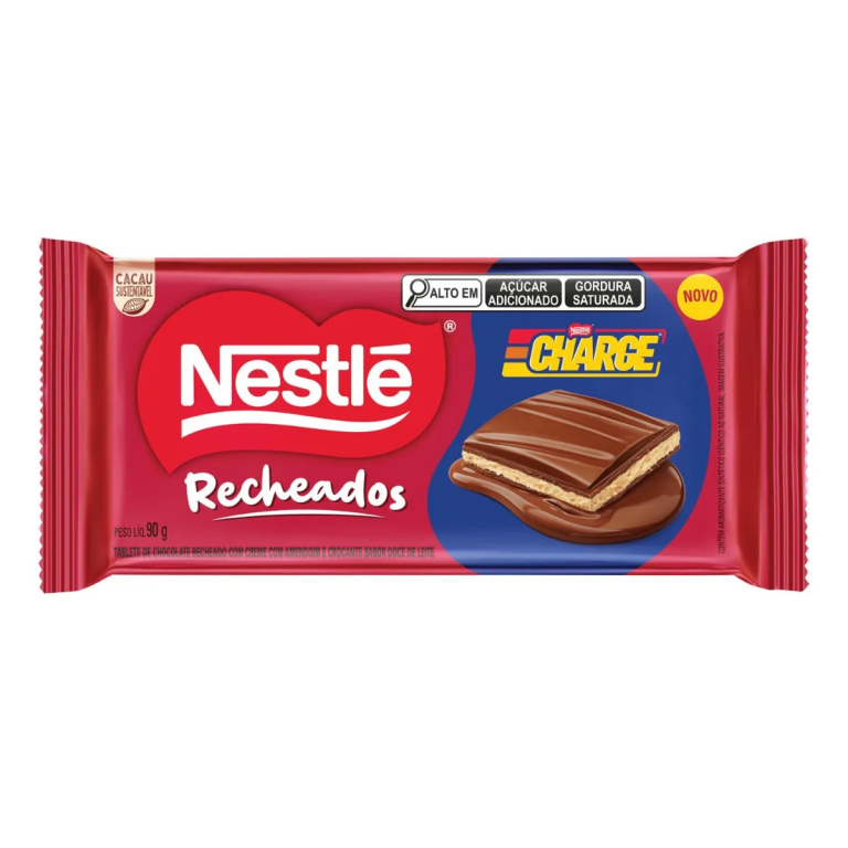 CHOC. BARRA RECHEADA NESTLE CHARGE 90G